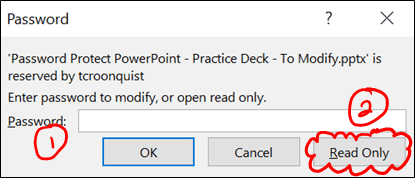 password protect powerpoint